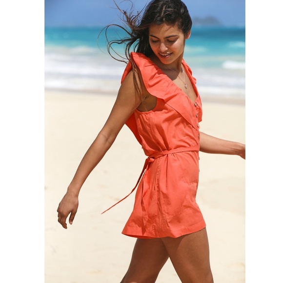 Free People Darling Romper in Watermelon. Size S, originally $98. SO CUTE! - Picture 4 of 9